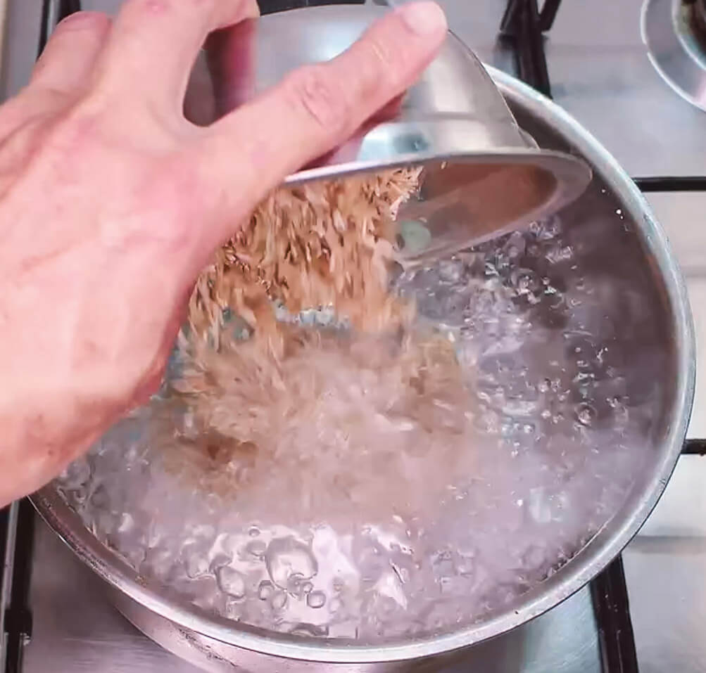 how to cook brown rice boiling method